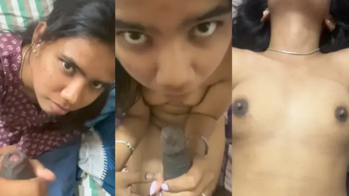 Cute Tamil Teen College GF First Time Blowjob Viral Video