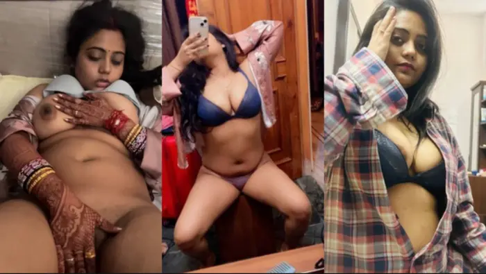 Newly Married Cute Wife Boobs Rubbing Pussy a Handjob Full Video